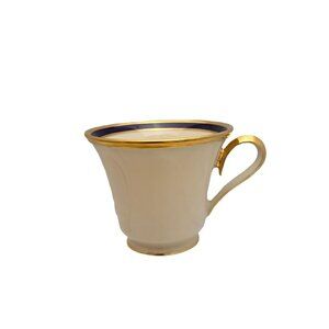 Lenox Blue Royale Ceramic Coffee Tea Cup Replacement Cream Gold Trim